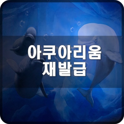  롯데월드 아쿠아리움 연간회원권 분실 후 재발급 받는 법