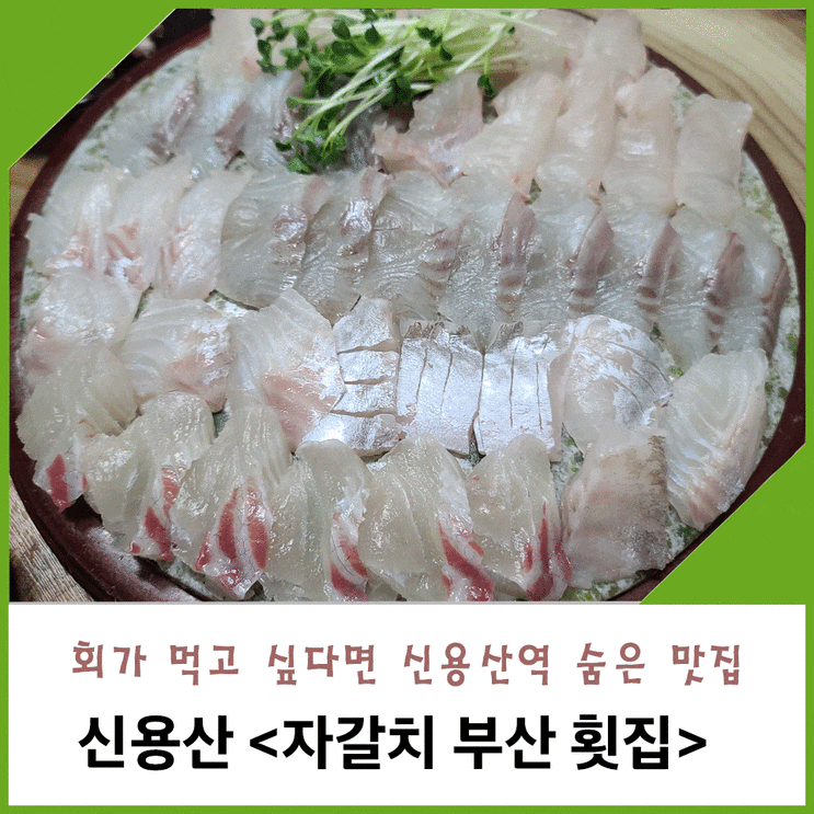  회가 먹고 싶다면 신용산역 숨은 맛집 - 자갈치 횟집 / 자갈치 식당