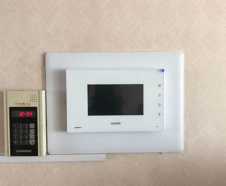  평택 비전동 한빛아파트 코콤 비디오폰 K6B VP-U701 설치 후기