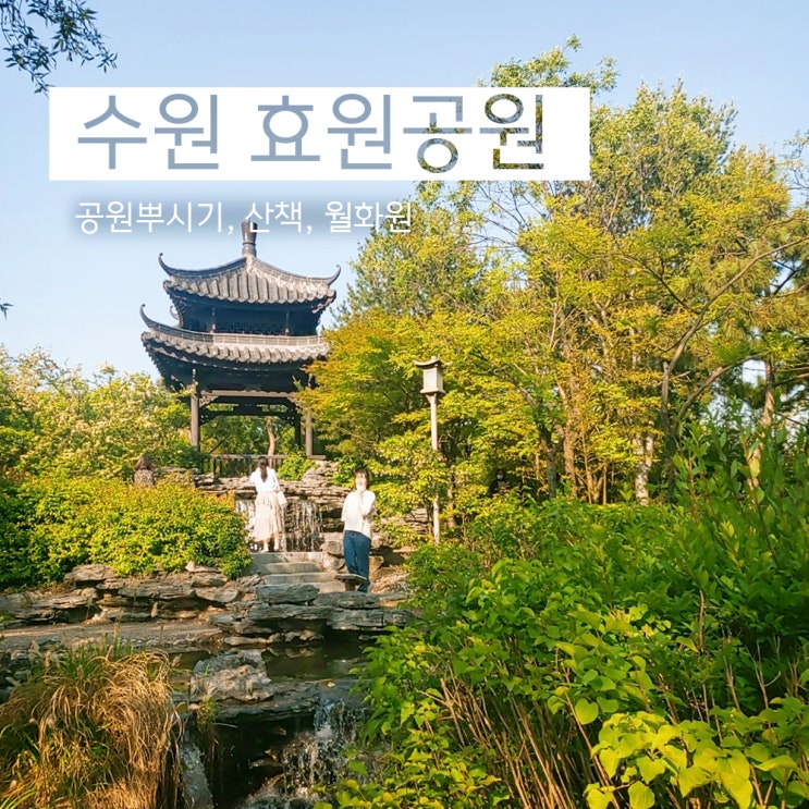  낮과 밤의 수원 효원공원 산책(월화원)