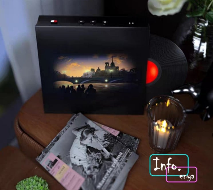  샤오미 MORRORART의 M2,  디스크 블루투스 디스플레이 오디오 스피커, 가사자막 블루투스 스피커(211SSPO2)  ,국내에는 희귀한 제품,인테리어 스피커