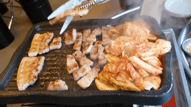  발산역 고기집 김삼구김치삼겹살 꽈리고추 미나리 강추