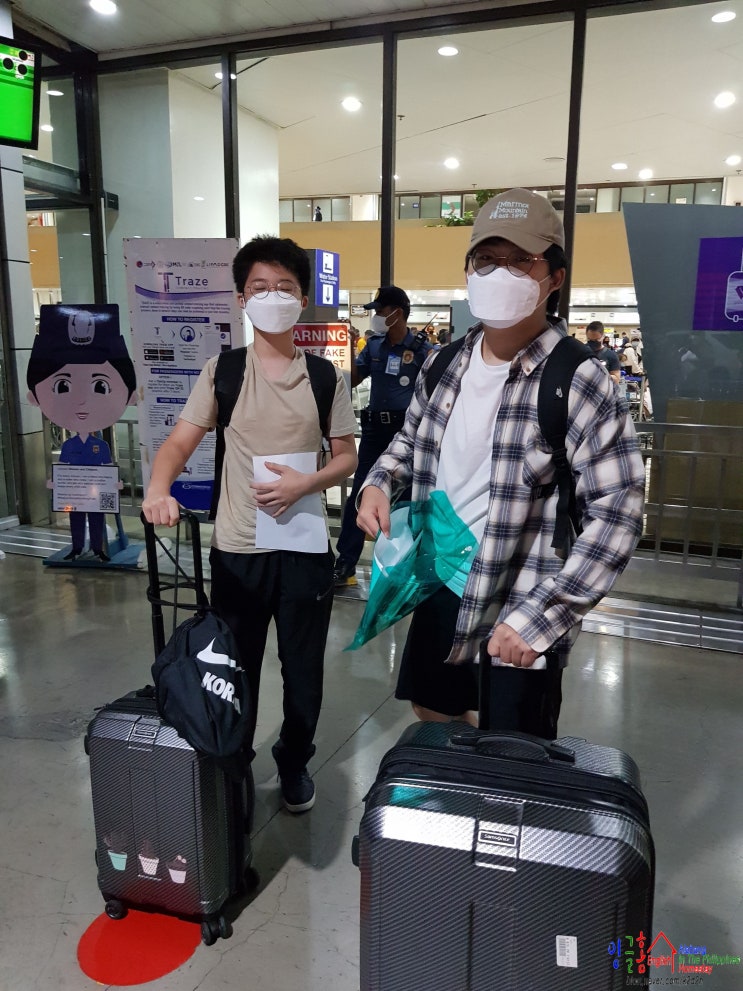  필리핀 영어캠프 방학을 맞이해서 한국으로 출국하는 아이들(2022년 5월 3일 화요일)