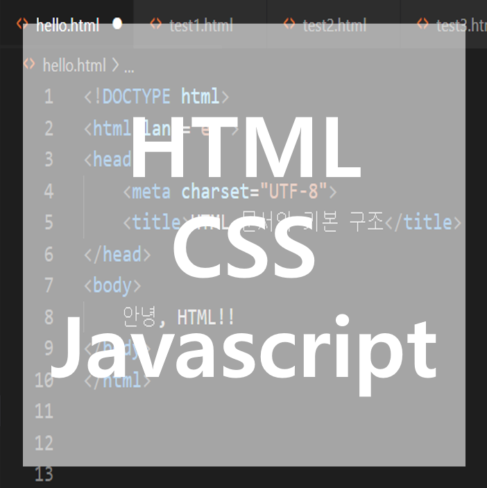 [HTML, CSS, Javascript] 개발 환경 구축