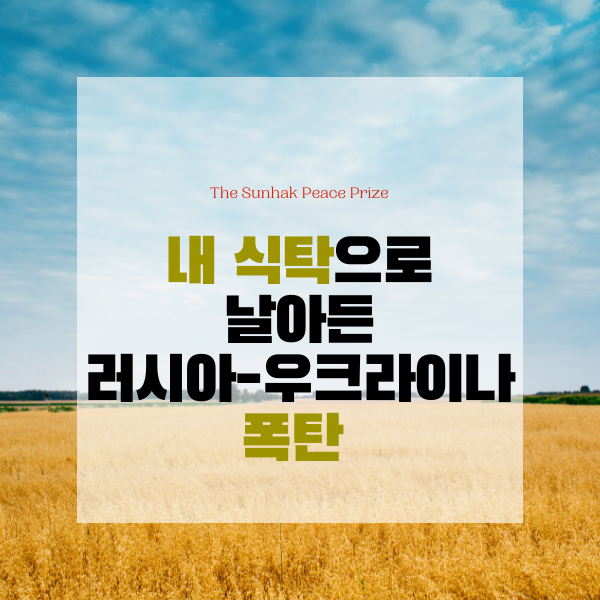  내 식탁으로 날아든 러시아-우크라이나 폭탄