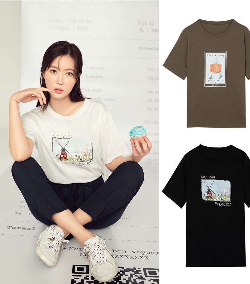 임수향 코디 속 베스띠벨리 여자 여름 반팔티셔츠 추천해 데일리룩에 편하게~