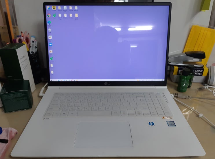  부천 컴퓨터수리 LG 그램 노트북 17Z990-VA50K SSD 용량 업그레이드 NVME 1테라 추가 마이그레이션 작업
