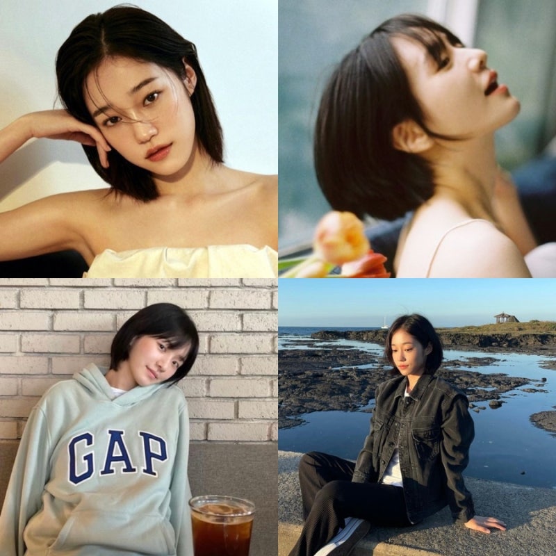 우리들의블루스 노윤서 머리, 박규영 머리 여자 숏단발 단발레이어드 스타일 잘 어울리는 얼....