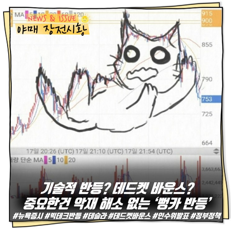  [ 장전시황 ] 기술적 반등? 데드켓 바운스? 중요한건 악재 해소 없는 ‘뻥카 반등’