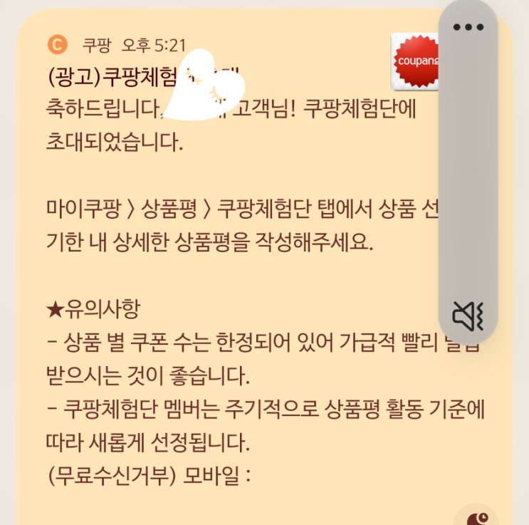  쿠팡체험단!! 리뷰 몰아쓰기로 당첨:) 도움수가 적어도, 리뷰 점수가 적어도 당첨이 되네!