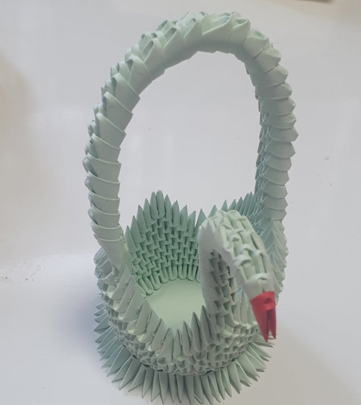  3d origami - 백조