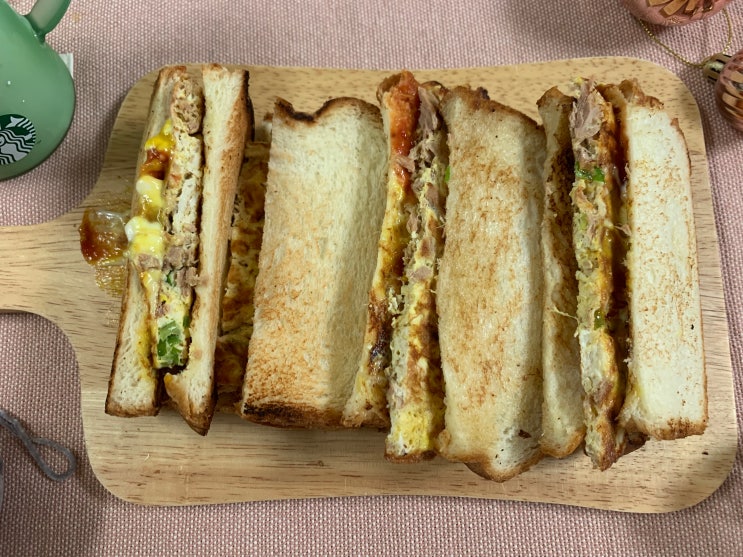  참치 샌드위치 만들기 계란과 두부로 맛있게 만드는법