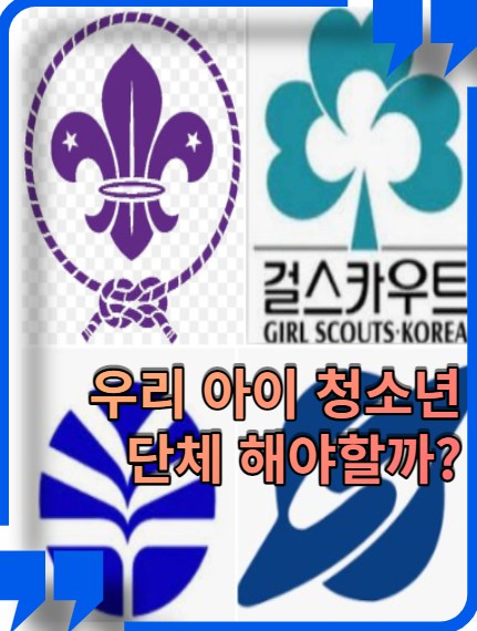  초등학교 청소년단체(아람단, 컵스카우트, 걸스카우트, 적십자, 해양소년단 ) 시켜야 할까?