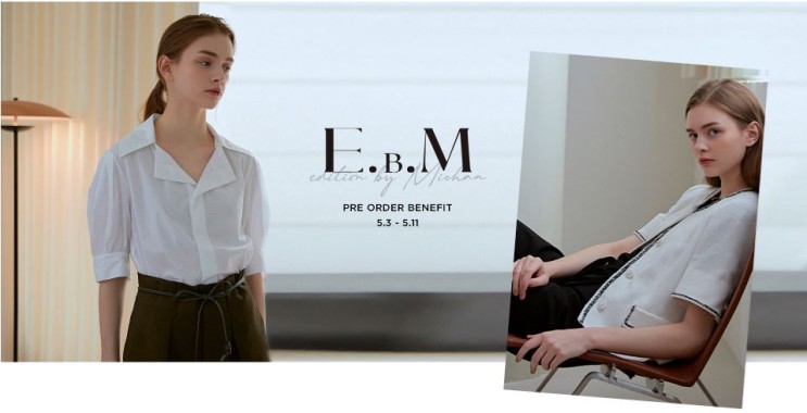E.B.M 에디션 바이 미샤 : 원피스, 자켓, 블라우스, 팬츠, #여자여름코디