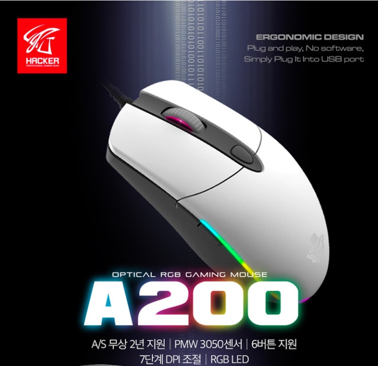  정확성과 세밀함을 챙긴 마우스 앱코 해커 게이밍 A200 리뷰