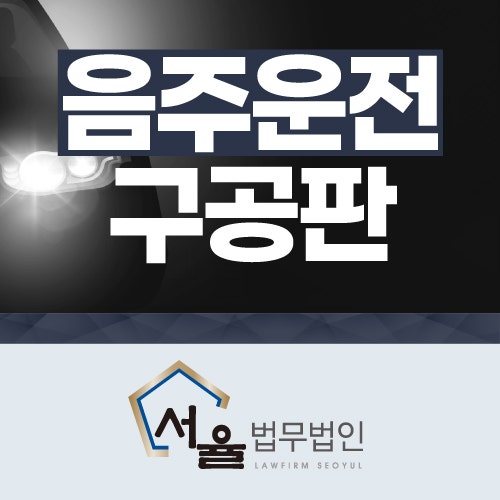 음주운전 초범 구공판 갈 수 2