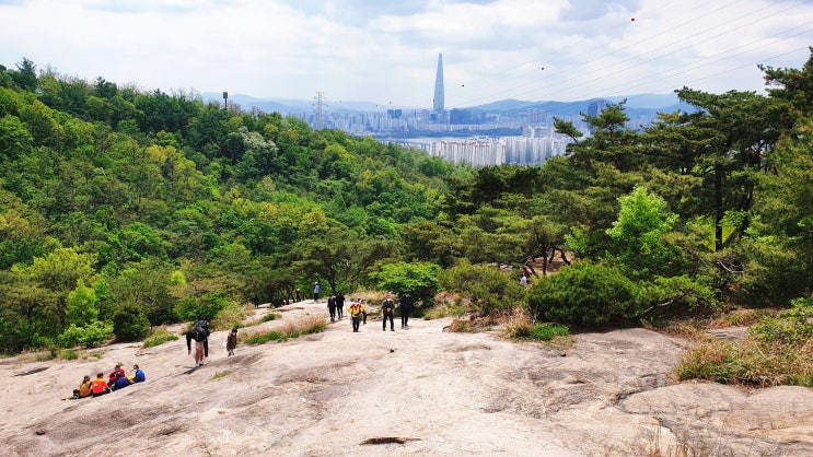  가벼운 운동! 아차산산책로 따라 팔각정까지.
