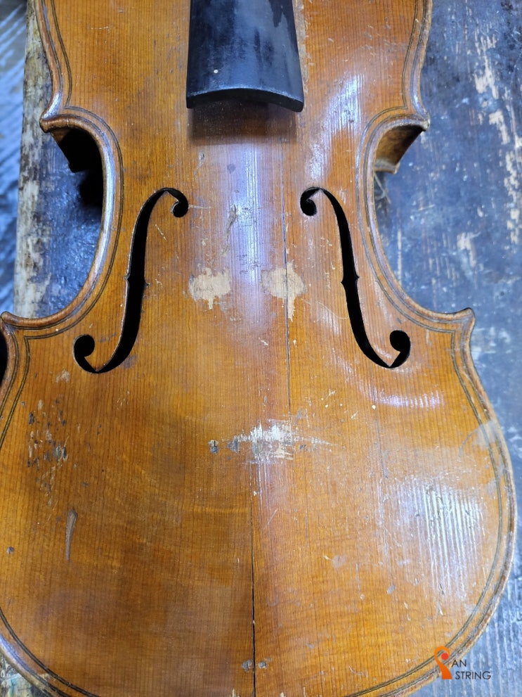 올드악기 바이올린 사운드포스트 크랙수리