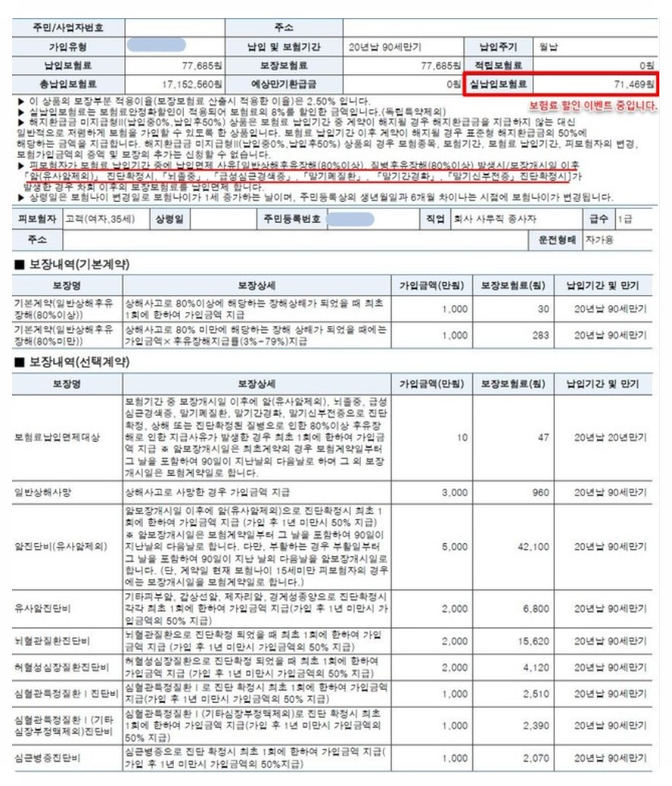  30대 보험 가입요령 베스트플랜