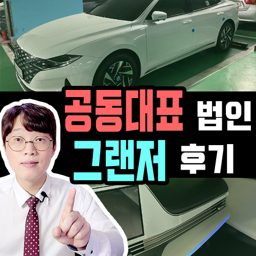  공동대표 법인 사업자 그랜저 2대 리스 출고한 후기