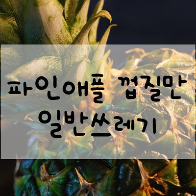 쓰레기 음식물 혼합배출로 과태료 냈어요ㅠㅜ, 재활용품 분리배출 방법 정리