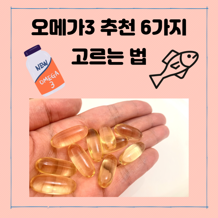  오메가3 추천 6가지 고르는 법