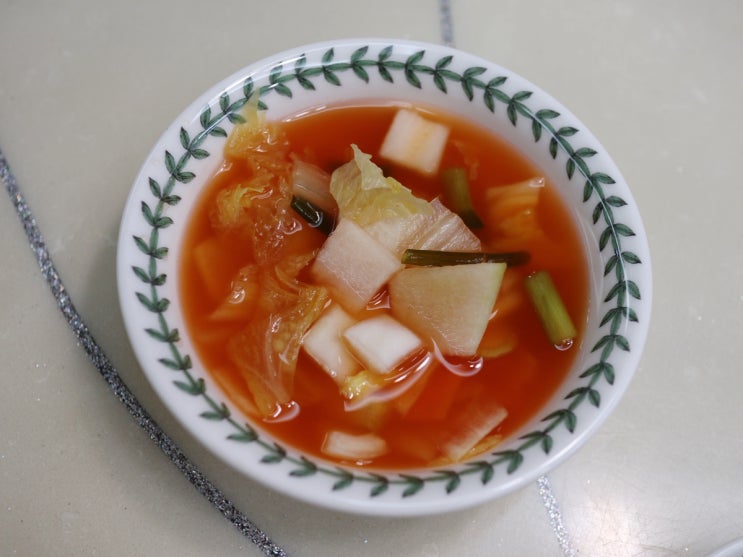  나박물김치 산들바람 100% 국산김치 추천해요