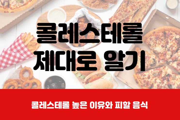  콜레스테롤 높은 이유와 피해야 할 음식