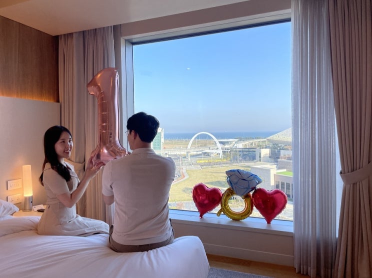  인천 그랜드하얏트 스위트 레지던스 원 베드 이용후기 , 인천 호텔 어디 묵을까?