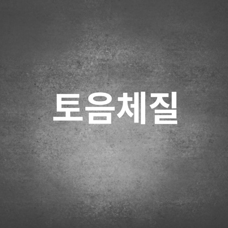  토음체질음식