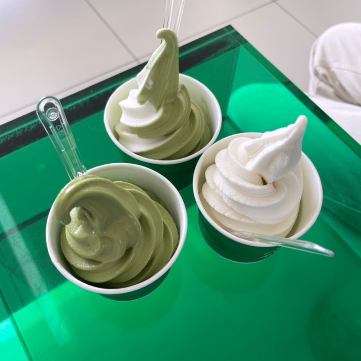  제주) 애월카페거리 녹차 아이스크림 맛집, 4twork