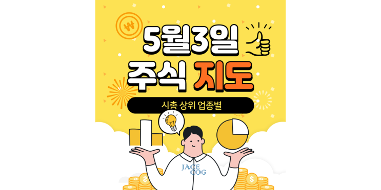  투자 시총·업종 주식지도(코스피&코스닥) 2022-05-03