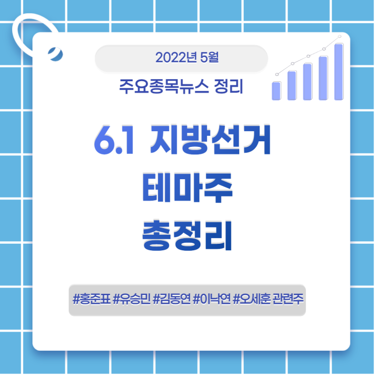 테마주 총정리- 홍준표, <b>유승민</b>, 이낙연, 김동연, <b>오세훈</b> 관련주