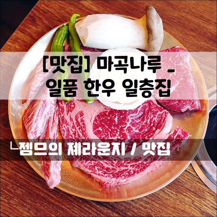  <마곡나루 소고기 / 일품한우 일층집> 룸이있는 마곡나루 한우집