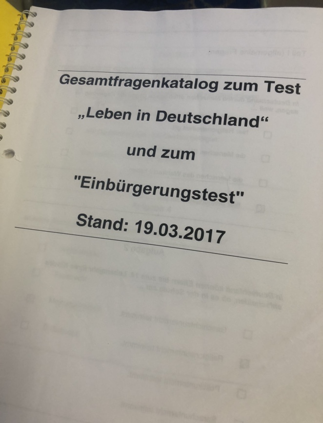  ::독일생활:: 영주권을 위한 시험 "Leben in Deutschland" "Einbürgerungstest"를 준비정보