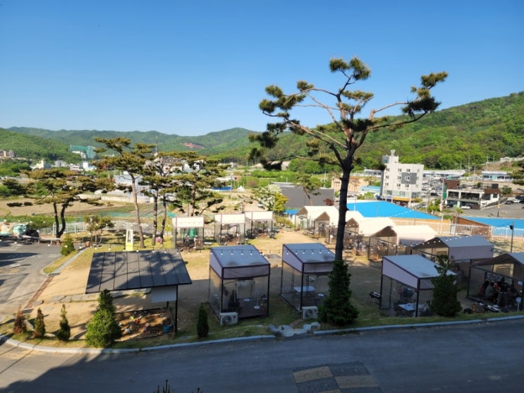  천안 숯숯 감성바베큐 캠핑하듯 개별 텐트에서 고기 먹자