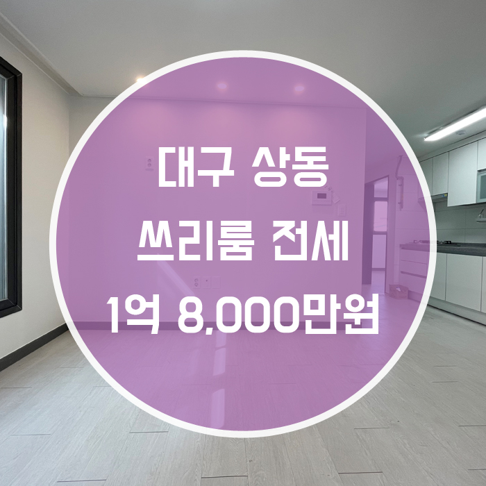  대구 수성구 상동 / 쓰리룸 전세 신축 들안길인근