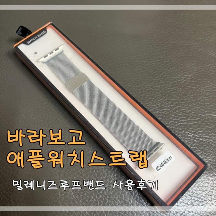  바라보고 애플워치스트랩 밀레니즈루프밴드 사용후기