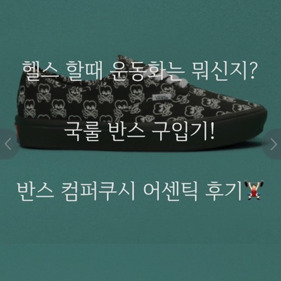  헬스할 때 운동화 뭐 신고하지? 국민 헬스화 반스 컴퍼쿠시 어센틱 VN0A3WM7B1C 구입기!