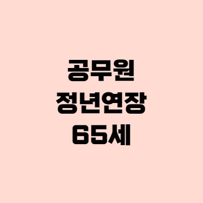 공무원 정년연장 65세, 인수위 논의