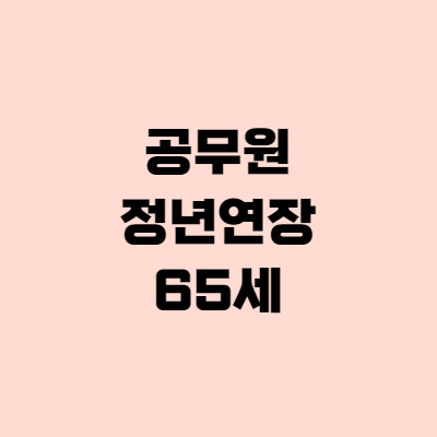  공무원 정년연장 65세, 인수위 논의