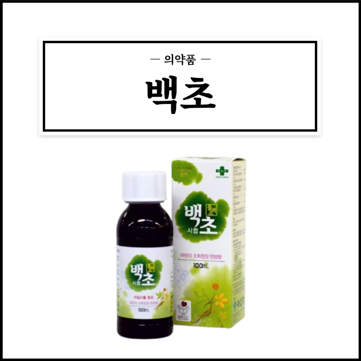 백초시럽플러스, 효능효과/복용법/부작용/주의사항 등 간단정리