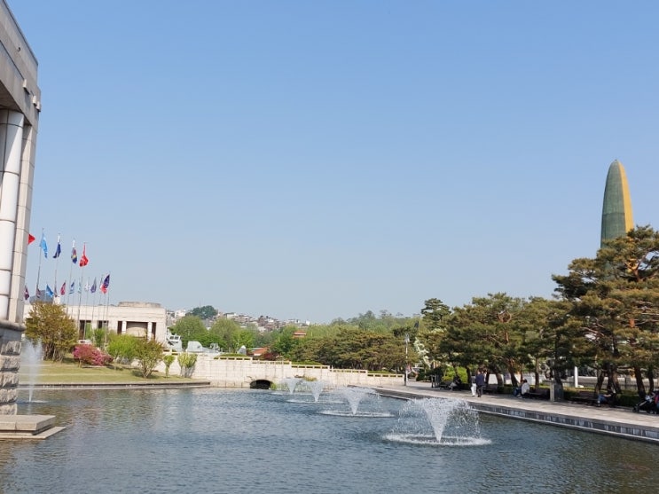 용산 전쟁기념관 국방부 에서  이태원  거리로 걷기 코스