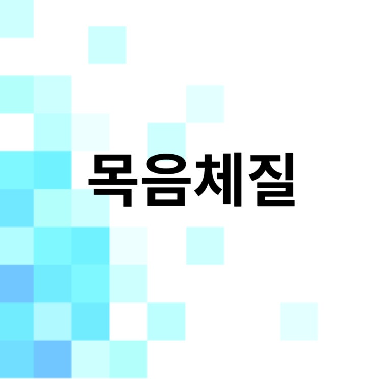  목음체질음식
