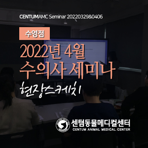  수영점 / 2022년 4월 수의사 세미나 현장스케치 (센텀동물메디컬센터 수영점)