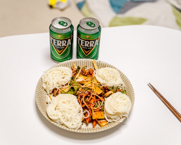  골뱅이무침 밀키트 골뱅이소면 맥주 안주 냠냠 캠핑 밀키트!