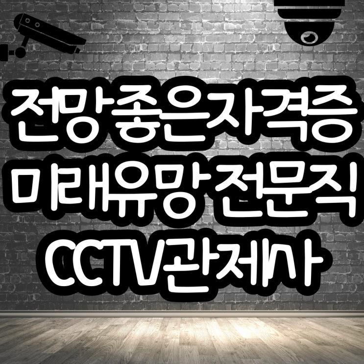  민간자격증 추천 전문직자격증 CCTV관제사 온라인 취득가능