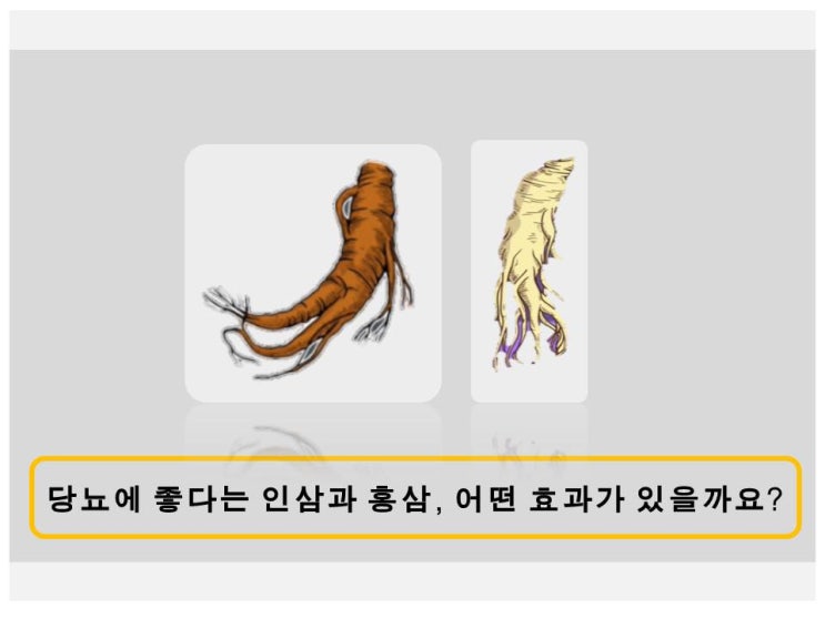  당뇨에 좋은 인삼과 홍삼, 어떤 효과가 있나요?
