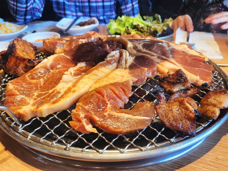  단체모임장소 추천 - 미아역 고기집 명륜진사갈비 단체회식 무한리필 먹방
