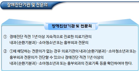 장애인 복지 - 심장장애 판정기준(파트1)